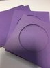 Envelop paars 4+4 kaart 14x14cm p/4st