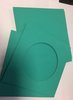 Envelop zeegroen 4+4 kaart 14x14cm p/4st