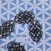 Filigraan 3x2cm p/st kleine ovaal brons