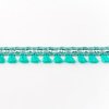 Lint groen p/mtr Flosjesband mini  