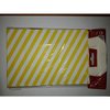 Geschenk Tasjes Gestreept 13 x 19 cm inhoud 6 stuks geel/wit