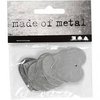 Harten metaal Dikte 1mm Gat grootte 2mm 30x30mm p/15st