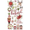 Chipboard Holly Jolly 15x30cm p/set
