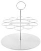 Houder metaal wit 14x14cm p/st 10 reageerbuisjes
