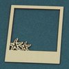 Chipboard raam zeesterren 5.5x6.5cm p/st