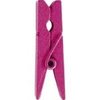 Knijper 3.5cm p/12st fuchsia hout