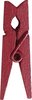 Knijper 3.5cm p/12st bordeaux hout