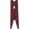 Knijper 3.5cm p/12st chocobruin hout