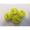 Knoop smiley geel 2cm p/4st hout
