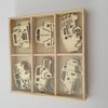 Ornament auto p/30st hout