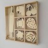 Ornament jaren 50 keuken 10.5x10.5cm p/35st hout