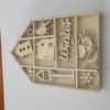 Ornament vogelhuis 10.5x10.5cm p/50st hout