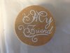 Stempel ronde My friend 4cm p/st hout
