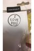 Stempel ronde I love you 3.2cm p/st hout