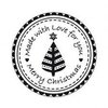 Stempel ronde made with love for you 4cm p/st hout