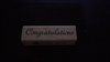 Stempel Congratulations 6x1.7cm p/st hout