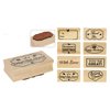 Stempel Cupido congratulations 6.5x3.5cm p/st hout