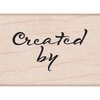 Stempel created by 2.5x3.8cm p/st hout