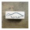 Stempel dinosaurus lang p/st hout
