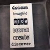 Stempel Dream imagine wish 5x10cm p/st hout