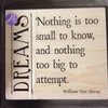 Stempel Dreams 10x9cm p/st hout
