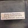 Stempel Dreams Marsha Norman 8.3x2.5cm p/st hout