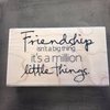 Stempel Friendship million little things 8.3x5cm p/st hout