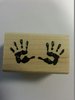 Stempel Handjes 3.5x1.7cm p/st hout