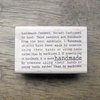Stempel handmade multi  6x3.8cm p/st hout