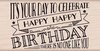 Stempel It&#039;s your day to celebrate 10x5cm p/st hout