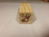 Stempel kerstsok for you 1.5x1.5x4.5cm p/st hout