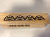 Stempel klein Border schulpjes p/st hout