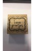 Stempel lieve groetjes 5x5cm p/st hout