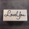 Stempel Love You 6.3x3cm p/st hout