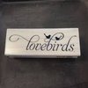 Stempel Lovebirds 8x3cm p/st hout