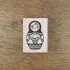 Stempel matroesjka groot p/st hout