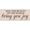 Stempel may the beauty of the season 2.5x7cm p/st hout