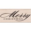 Stempel Merry christmas 6.35x3.18cm p/st hout