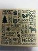 Stempel Merry christmas Multi 9x9cm p/20st hout