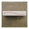 Stempel Merry christmas slinger 9x1.8cm p/st hout