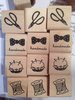 Stempel naaigaren groot p/st hout