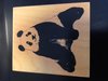 Stempel PANDA 5.2x6cm p/st hout