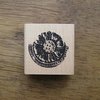 Stempel romeinse bloem p/st hout