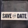 Stempel Save the date 10x3cm p/st hout