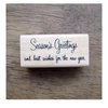 Stempel Season nr greetings p/st hout