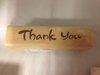 Stempel thank you langwerpig 7x1.8x2.5cm p/st hout