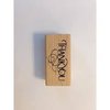 Stempel Thank you smalle letter p/st hout