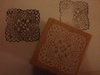 Stempel vierkant kant p/st hout