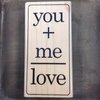 Stempel You+me 5x10.2cm p/st hout