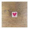 Stempel hartje 0.8x0.8cm p/5st hout